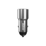 DUDAO USB / USB CAR CHARGER TYPE C POWER DELIVERY QUICK CHARGE 22.5 W GRAY (R4PQ)