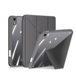 DUX DACIS MAGI CASE FOR IPAD MINI 2021 SMART COVER COVER WITH A STAND AND STORAGE COMPARTMENT ON APPLE PENCIL GRAY