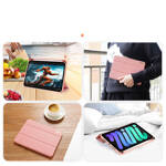 DUX DUCIS DOMO TABLET COVER WITH MULTI-ANGLE STAND AND SMART SLEEP FUNCTION FOR IPAD MINI 2021 PINK
