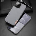 DUX DUCIS FINO CASE COVERED WITH NYLON MATERIAL FOR IPHONE 13 PRO MAX GRAY