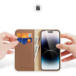 DUX DUCIS HIVO IPHONE 15 PRO MAX DUX DUCIS HIVO WALLET CASE WITH RFID BLOCKING - BROWN