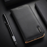DUX DUCIS HIVO LEATHER FLIP COVER GENUINE LEATHER WALLET FOR CARDS AND DOCUMENTS IPHONE 14 PLUS BROWN