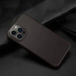 DUX DUCIS NAPLES CASE FOR IPHONE 13 PRO MAX LEATHER COVER (MAGSAFE COMPATIBLE) DARK BROWN