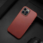 DUX DUCIS NAPLES CASE FOR IPHONE 13 PRO MAX LEATHER COVER (MAGSAFE COMPATIBLE) RED