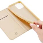 DUX DUCIS SKIN PRO BOOKCASE TYPE CASE FOR IPHONE 13 GOLDEN