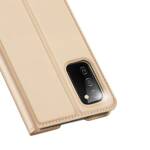 DUX DUCIS SKIN PRO BOOKCASE TYPE CASE FOR SAMSUNG GALAXY A03S GOLDEN