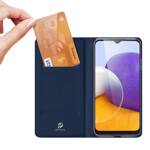 DUX DUCIS SKIN PRO BOOKCASE TYPE CASE FOR SAMSUNG GALAXY A22 5G BLUE