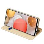 DUX DUCIS SKIN PRO BOOKCASE TYPE CASE FOR SAMSUNG GALAXY A42 5G GOLDEN