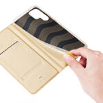 DUX DUCIS SKIN PRO CASE FOR SAMSUNG GALAXY S23 ULTRA FLIP CARD WALLET STAND GOLD