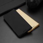 DUX DUCIS SKIN PRO CASE FOR XIAOMI POCO C40 COVER WITH FLIP CARD WALLET STAND BLACK