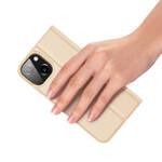 DUX DUCIS SKIN PRO HOLSTER COVER FLIP IPHONE 14 GOLD