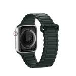 DUX DUCIS STRAP (ARMOR VERSION) STRAP FOR APPLE WATCH SE, 8, 7, 6, 5, 4, 3, 2, 1 (41, 40, 38 MM) MAGNETIC SILICONE BAND BRACELET GREEN