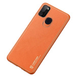 DUX DUCIS YOLO ELEGANT CASE MADE OF SOFT TPU AND PU LEATHER FOR SAMSUNG GALAXY M30S ORANGE