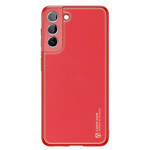 DUX DUCIS YOLO ELEGANT COVER MADE OF ECOLOGICAL LEATHER FOR SAMSUNG GALAXY S22 + (S22 PLUS) RED