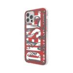 Diesel Snap Case Clear AOP iPhone 12 Pro Max czerwono-szary/red-grey 42568