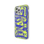 Diesel Snap Case Clear AOP iPhone 12 Pro Max niebiesko-limonkowy/blue-lime 42565