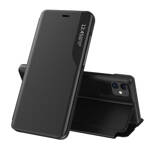 ECO LEATHER VIEW CASE ELEGANT BOOKCASE TYPE CASE WITH KICKSTAND FOR IPHONE 13 PRO MAX BLACK