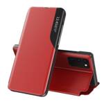 ECO LEATHER VIEW CASE ELEGANT BOOKCASE TYPE CASE WITH KICKSTAND FOR SAMSUNG GALAXY A52S 5G / A52 5G / A52 4G RED