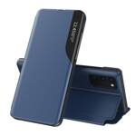 ECO LEATHER VIEW CASE ELEGANT BOOKCASE TYPE CASE WITH KICKSTAND FOR SAMSUNG GALAXY A72 4G BLUE