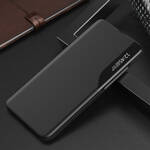 ECO LEATHER VIEW CASE ELEGANT FLIP COVER CASE WITH STAND FUNCTION FOR XIAOMI REDMI NOTE 11S / NOTE 11 BLACK