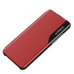 ECO LEATHER VIEW CASE ELEGANT FLIP COVER WITH STAND FUNCTION POCO M4 PRO 5G RED