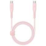 ENERGEA kabel Flow USB-C - USB-C 1.5m różowy/pink 240W 5A PD Fast Charge