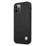 Etui BMW BMHCP12MRCDPK iPhone 12/12 Pro  6,1" czarny/black hardcase Leather Deboss