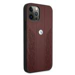 Etui BMW BMHCP12MRSPPR iPhone 12/12 Pro 6,1" czerwony/red hardcase Leather Curve Perforate