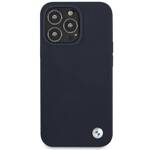 Etui BMW BMHCP13LSILNA iPhone 13 Pro /  13 6,1" granatowy/navy hardcase Silicone Signature