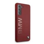 Etui BMW BMHCS21MSLBLRE S21+ G996  czerwony/red hardcase Silicone Signature Logo