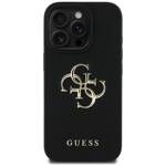 Etui Guess Grained Big 4G Logo Small      Classic Logo do iPhone 16 Pro czarny