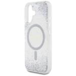 Etui Guess HC Resin Bottom Glitter do     iPhone 16 MagSafe srebrny