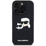 Etui Karl Lagerfeld HC 3D Rubber Double   Heads do iPhone 16 Pro czarny