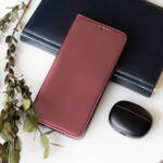 Etui Smart Magnetic do Oppo A17 burgundowe