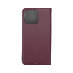 Etui Smart Magnetic do iPhone 13 Pro 6,1&quot; burgundowe