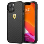 Ferrari FEHCP13MFCABK iPhone 13 / 14 / 15 6.1" czarny/black hardcase On Track Real Carbon