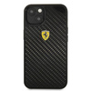 Ferrari FEHCP13MFCABK iPhone 13 / 14 / 15 6.1" czarny/black hardcase On Track Real Carbon