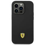 Ferrari FEHCP14XSIBBK iPhone 14 Pro Max 6,7" czarny/black hardcase Silicone Metal Logo