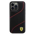 Ferrari FEHCP15XPWAK iPhone 15 Pro Max  6.7" czarny/black hardcase Perforated Waves Metal Logo