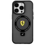 Ferrari FEHMP15SUSCAK iPhone 15 / 14 /  13 6.1" czarny/black hardcase Ring Stand 2023 Collection MagSafe