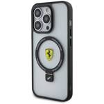 Ferrari FEHMP15XUSCAH iPhone 15 Pro Max  6.7" transparent hardcase Ring Stand 2023 Collection MagSafe