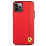 Ferrari FESAXHCP12LRE iPhone 12 Pro Max 6,7" czerwony/red hardcase On Track Carbon Stripe