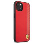 Ferrari FESAXHCP13SRE iPhone 13 mini 5,4" czerwony/red hardcase On Track Carbon Stripe