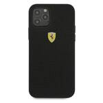 Ferrari FESPEHCP12MBK iPhone 12/12 Pro 6,1" czarny/black hardcase On Track Perforated