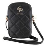 GUESS BAG GUWBZPSQSSGK BLACK/BLACK ZIP QUILTED 4G