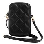 GUESS BAG GUWBZPSQSSGK BLACK/BLACK ZIP QUILTED 4G