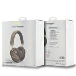 GUESS BLUETOOTH HEADPHONES GUBHK1GCTCSW BROWN/BROWN GCUBE METALLIC SCRIPT LOGO