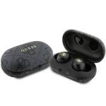 GUESS BLUETOOTH HEADPHONES GUTWSP4EGK TWS + ENC BLACK/BLACK 4G METAL DOCK