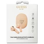 GUESS BLUETOOTH HEADPHONES GUTWST82TRP TWS + PINK DOCKING STATION/PINK TRIANGLE LOGO