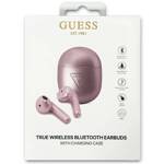 GUESS BLUETOOTH HEADPHONES GUTWST82TRU TWS + PURPLE DOCKING STATION/PURPLE TRIANGLE LOGO